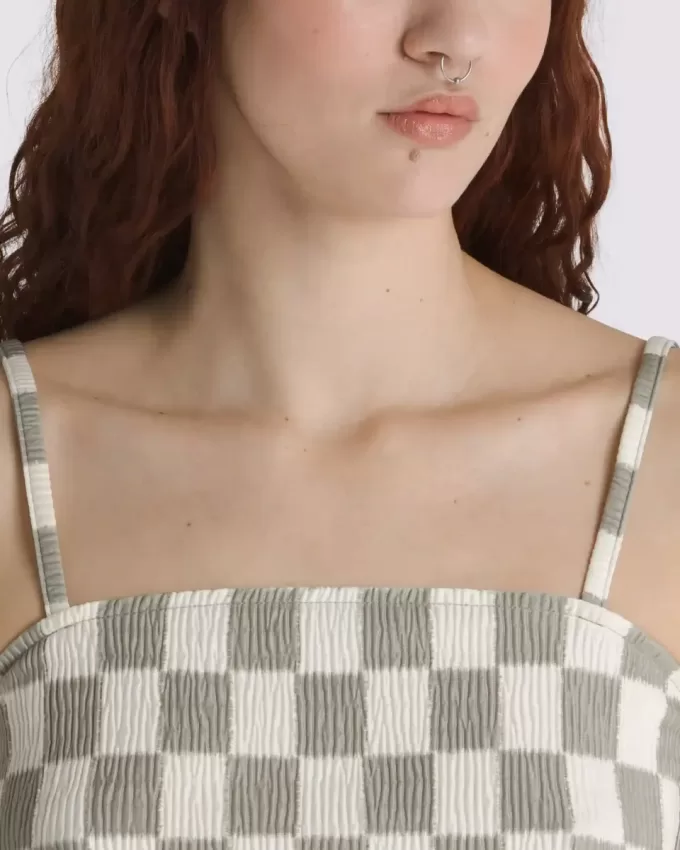 Top de tirantes con estampado de cuadros de Wren