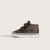 Zapatilla de cuadros Sk8-Mid V para niños pequeños