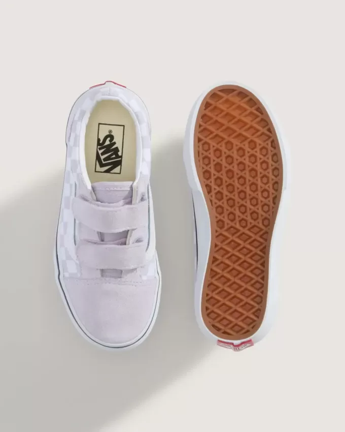 Zapatillas Old Skool V Checkerboard para niños pequeños