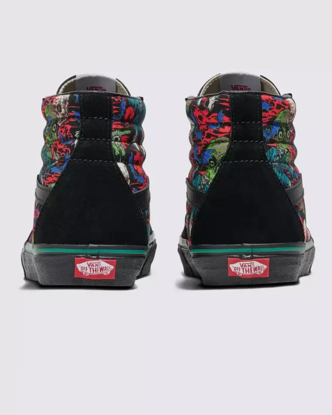 Zapato de Halloween ancho Customs Sk8-Hi