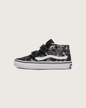 Zapatillas Sk8-Mid Reissue V Skeleton para niños pequeños