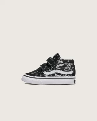 Zapatillas Sk8-Mid Reissue V Skeleton para niños pequeños