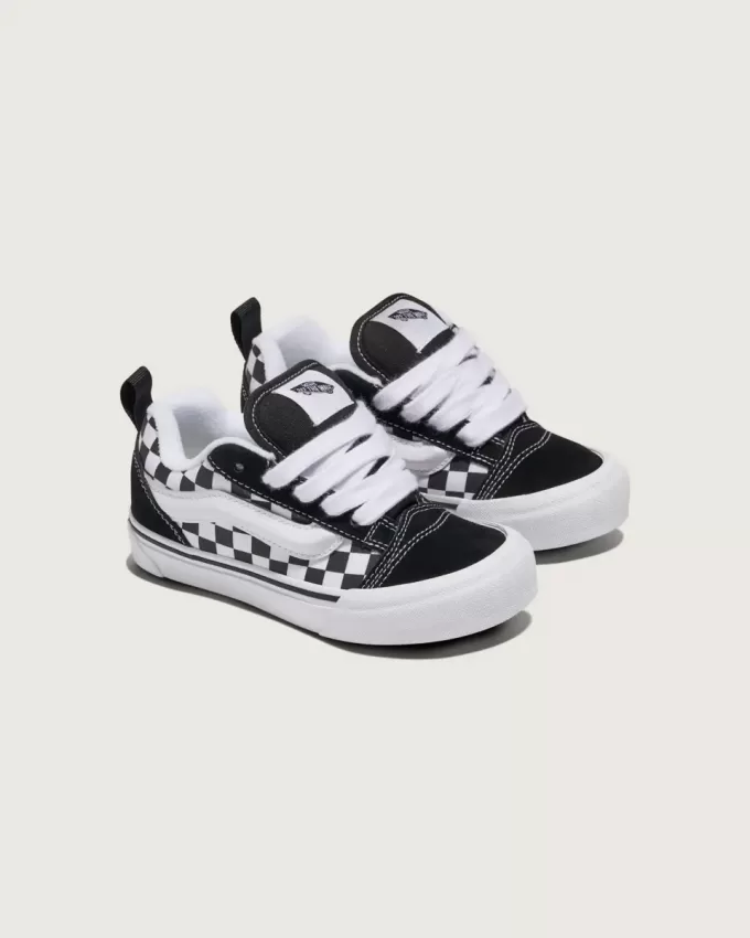 Zapato a cuadros Knu Skool para niños grandes