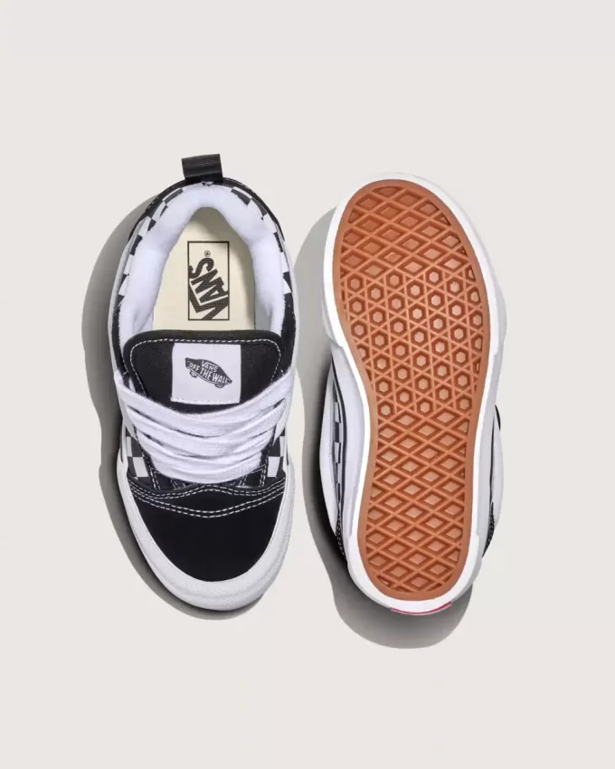 Zapato a cuadros Knu Skool para niños grandes
