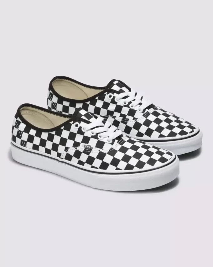 Zapato ancho con diseño de cuadros auténticos de Customs