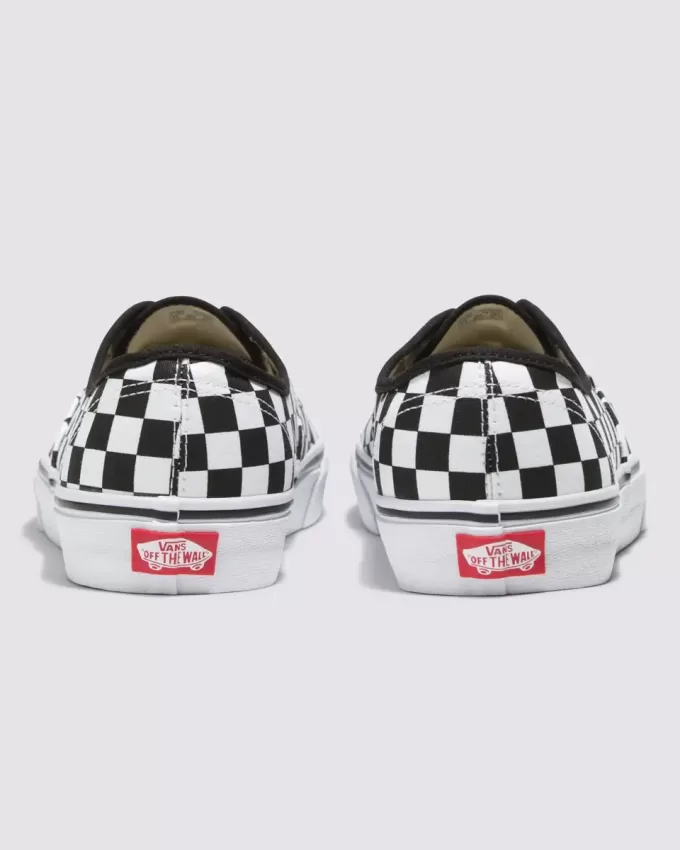 Zapato ancho con diseño de cuadros auténticos de Customs