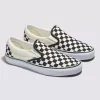 Zapato clásico ancho sin cordones con diseño de cuadros