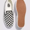 Zapato clásico ancho sin cordones con diseño de cuadros
