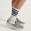 Zapato clásico de plataforma con diseño de cuadros y sin cordones