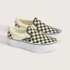 Zapato clásico de plataforma con diseño de cuadros y sin cordones