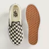Zapato clásico de plataforma con diseño de cuadros y sin cordones