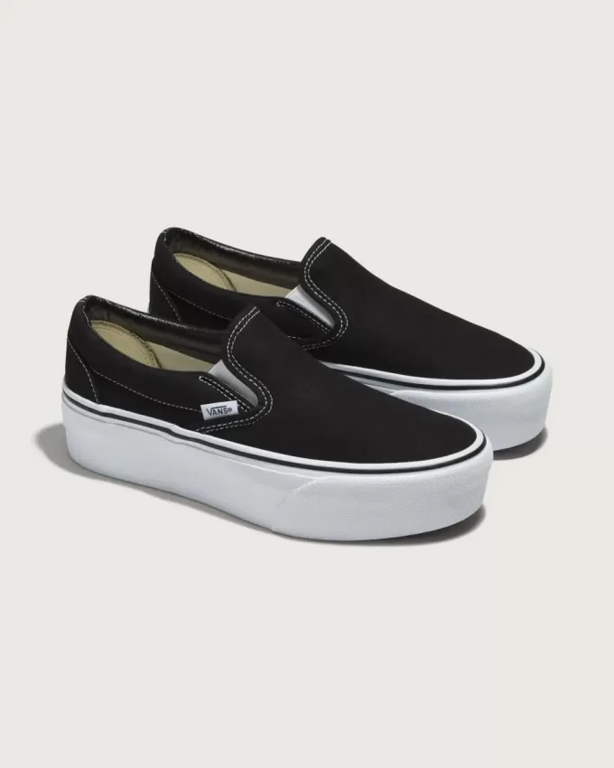 Zapato clásico de plataforma sin cordones