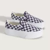 Zapato clásico de plataforma sin cordones con diseño de cuadros