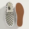 Zapato clásico de plataforma sin cordones con diseño de cuadros