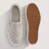 Zapato clásico de plataforma sin cordones con diseño de cuadros
