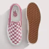 Zapato clásico de plataforma sin cordones con diseño de cuadros