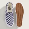 Zapato clásico de plataforma sin cordones con diseño de cuadros