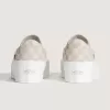 Zapato clásico de plataforma sin cordones con diseño de cuadros