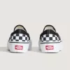 Zapato clásico de plataforma sin cordones con diseño de cuadros