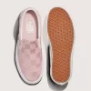 Zapato clásico de satén con diseño de cuadros y sin cordones