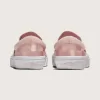 Zapato clásico de satén con diseño de cuadros y sin cordones