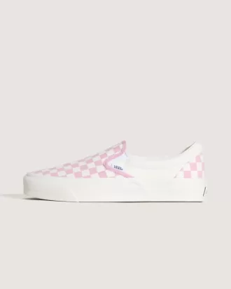 Zapato clásico premium sin cordones con diseño de cuadros