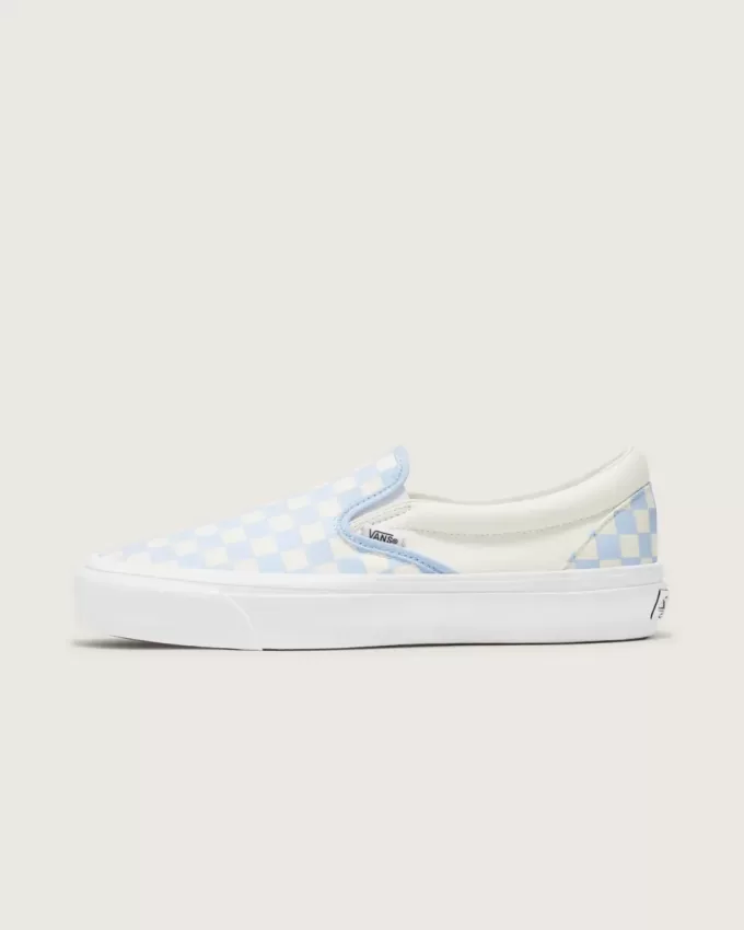 Zapato clásico premium sin cordones con diseño de cuadros