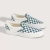 Zapato clásico premium sin cordones con diseño de cuadros
