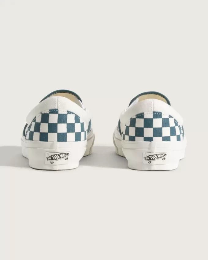 Zapato clásico premium sin cordones con diseño de cuadros