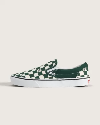Zapato clásico sin cordones con diseño de cuadros