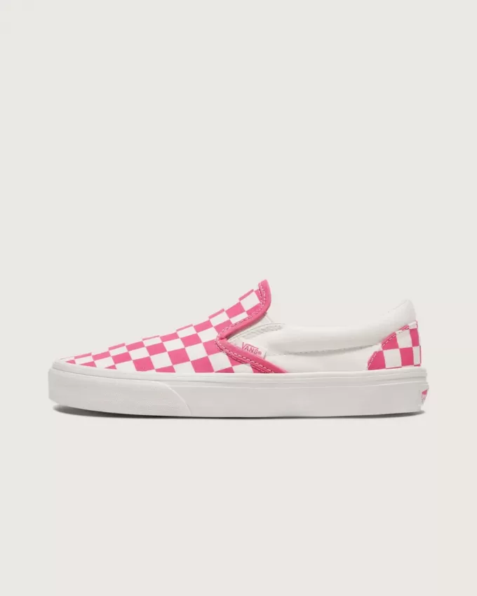 Zapato clásico sin cordones con diseño de cuadros