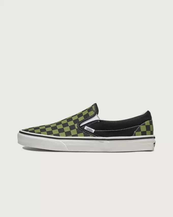 Zapato clásico sin cordones con diseño de cuadros