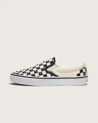 Zapato clásico sin cordones con diseño de cuadros