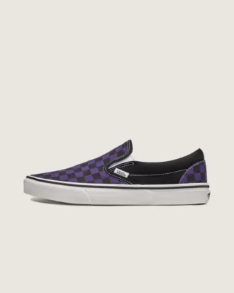 Zapato clásico sin cordones con diseño de cuadros