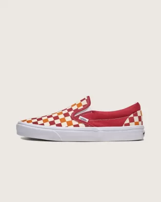 Zapato clásico sin cordones con diseño de cuadros