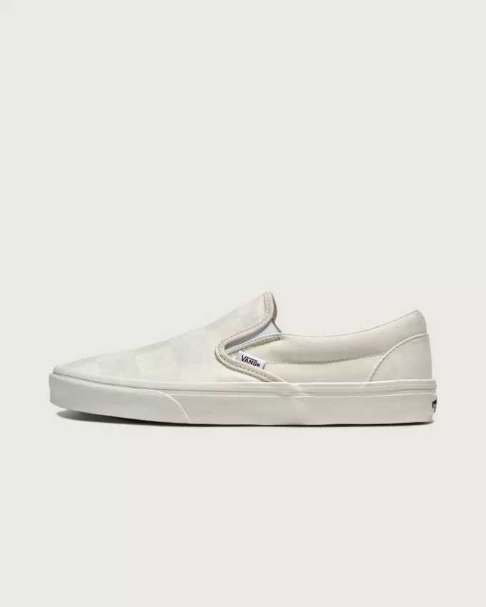 Zapato clásico sin cordones con diseño de cuadros