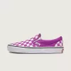 Zapato clásico sin cordones con diseño de cuadros