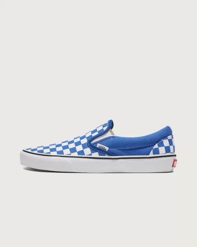 Zapato clásico sin cordones con diseño de cuadros