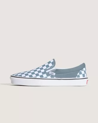 Zapato clásico sin cordones con diseño de cuadros