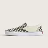 Zapato clásico sin cordones con diseño de cuadros