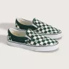 Zapato clásico sin cordones con diseño de cuadros