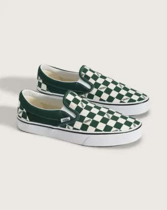 Zapato clásico sin cordones con diseño de cuadros