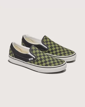 Zapato clásico sin cordones con diseño de cuadros