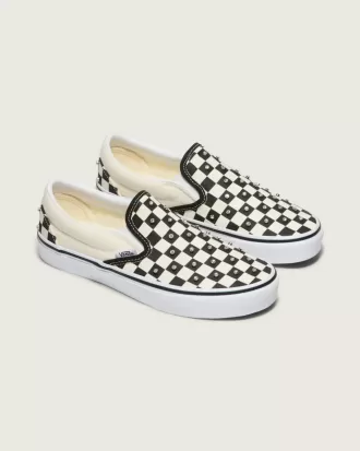 Zapato clásico sin cordones con diseño de cuadros