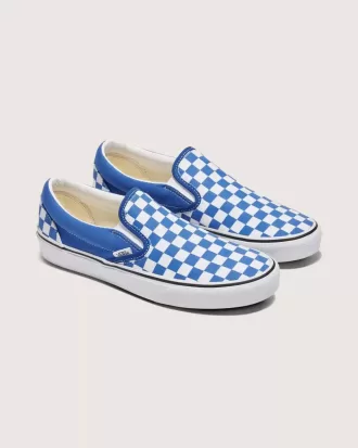 Zapato clásico sin cordones con diseño de cuadros