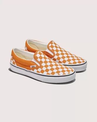 Zapato clásico sin cordones con diseño de cuadros