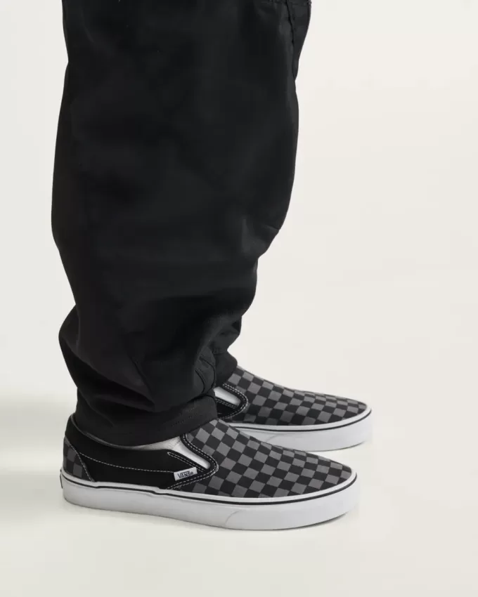 Zapato clásico sin cordones con diseño de cuadros