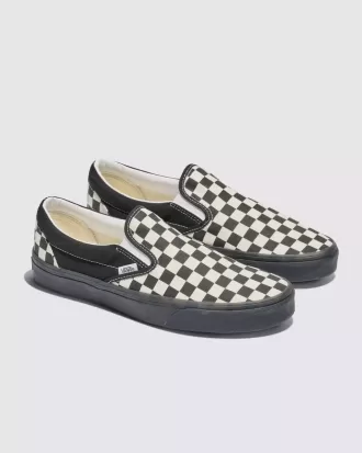 Zapato clásico sin cordones con diseño de cuadros