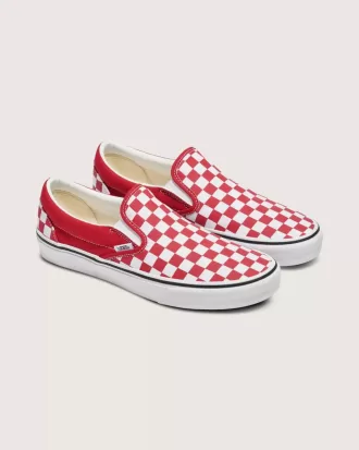 Zapato clásico sin cordones con diseño de cuadros