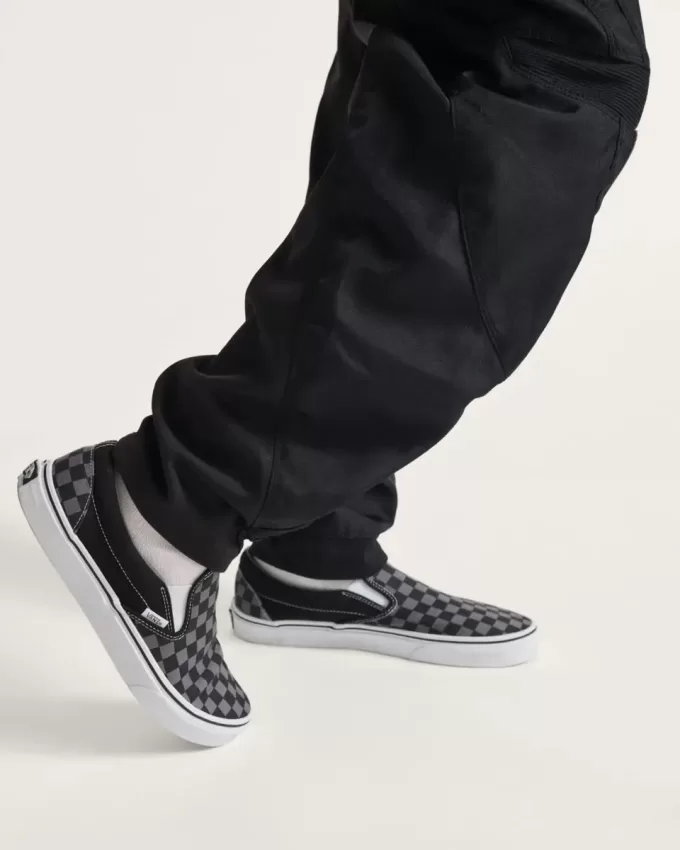 Zapato clásico sin cordones con diseño de cuadros